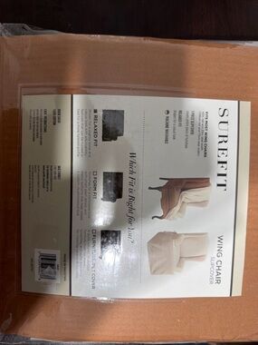 Sure Fit Wing Chair Slipcover - Orange